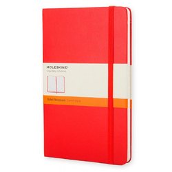 Блокнот Moleskine Classic Large A5+ 120 листов красный в линейку на сшивке (130x210 мм)